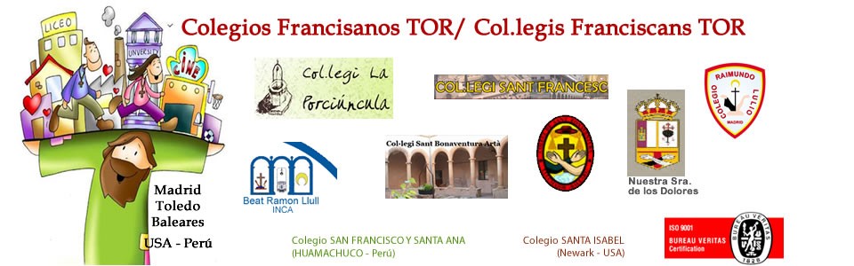 Escudos de los colegios Franciscanos TOR en España